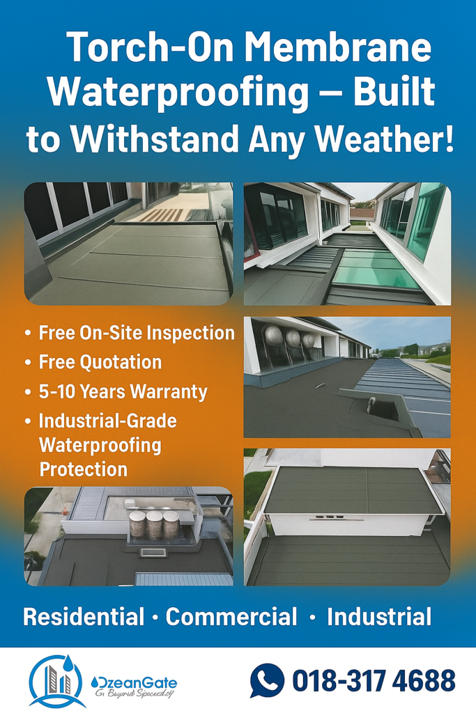 Torch on Membrane Waterproofing System - OzeanGate